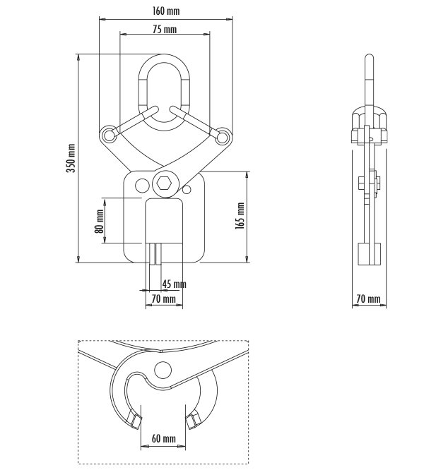 Karosszéria húzócsipesz ART 144I harapófogó csipesz 8 tonna - Image 4